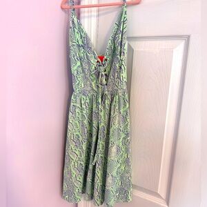 Maaji snake print mini dress